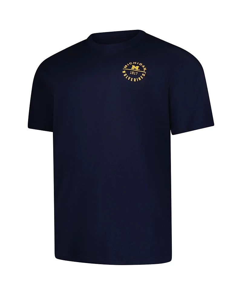 Fanatics Men's Navy Michigan Wolverines Big Tall Fast Break 2 Hit T-Shirt