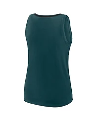 Logo Athletic Women's Midnight Green Philadelphia Eagles Plus Stellar Win V-Neck Tank Top