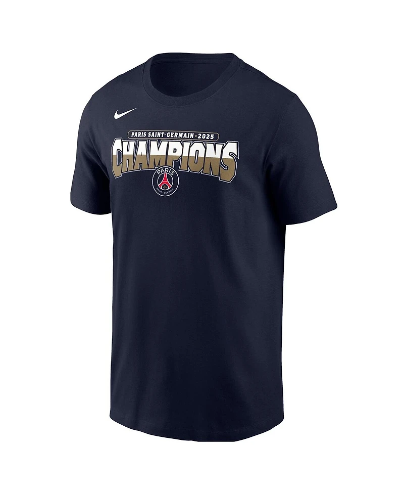 Nike Men's Navy Paris Saint-Germain 2025 Champions League Winners Core T-Shirt