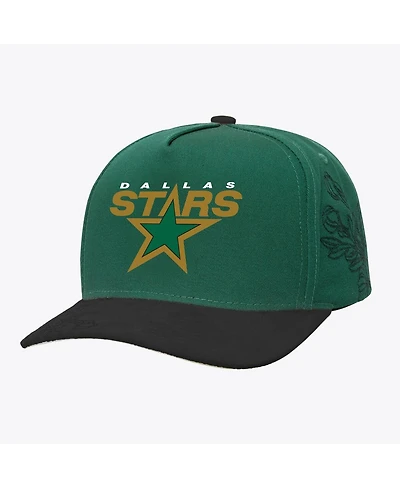 Mitchell Ness Green/Black Dallas Stars May Flowers Pro Crown Adjustable Hat