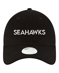 New Era Women's Black Seattle Seahawks Cece 9TWENTY Adjustable Hat
