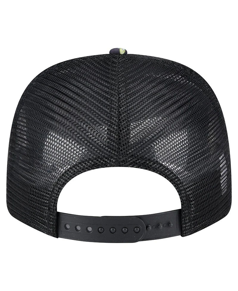 New Era Men's Navy/Black New Orleans Saints Adventure Drinks Pattern 9SEVENTY Stretch-Snap Hat