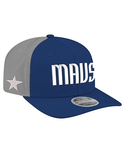 New Era Men's Navy Dallas Mavericks Statement Edition Jersey Hook 9SEVENTY Stretch-Snap Hat