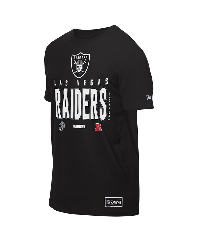 New Era Men's Black Las Vegas Raiders 2025 Nfl Training Camp T-Shirt