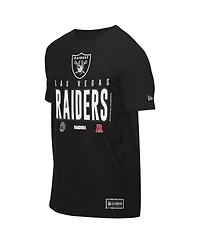 New Era Men's Black Las Vegas Raiders 2025 Nfl Training Camp T-Shirt