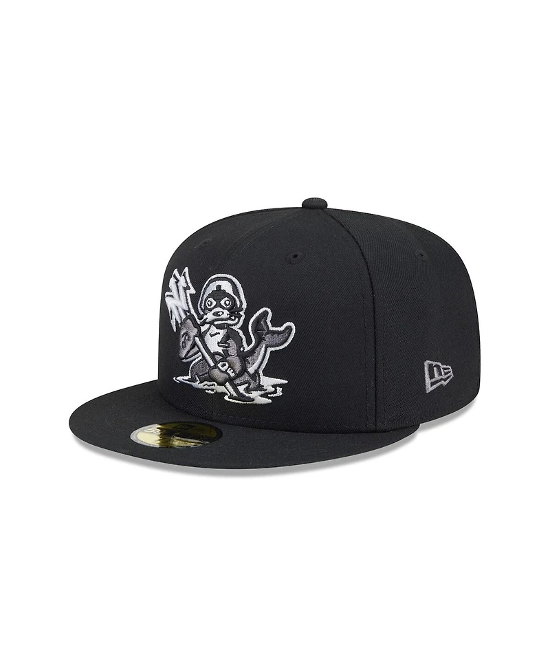 New Era Men's Black Norfolk Tides Theme Nights 59FIFTY Fitted Hat