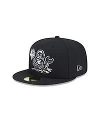 New Era Men's Black Norfolk Tides Theme Nights 59FIFTY Fitted Hat