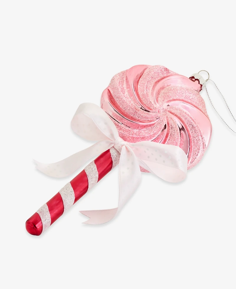 Holiday Lane Sugar Plum Bow-Trim Lollypop Ornament, Macy's Exclusive