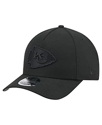 New Era Men's Black Kansas City Chiefs Team Collection 9FORTY M-crown A-Frame Adjustable Hat