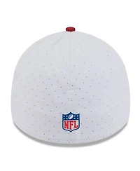 New Era Men's White/Cardinal Arizona Cardinals 2025 Nfl Training Camp 39THIRTY Flex Hat