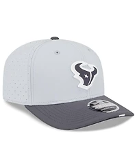 New Era Men's Gray/Graphite Houston Texans 2025 Nfl Training Camp 9SEVENTY Adjustable Hat