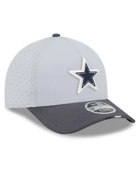 New Era Men's Gray/Graphite Dallas Cowboys 2025 Nfl Training Camp A-Frame 9FORTY Adjustable Hat