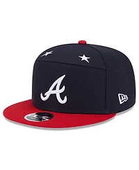 New Era Men's Navy/Red Atlanta Braves 2025 Mlb All-Star Game Side Patch 9FIFTY Snapback Hat