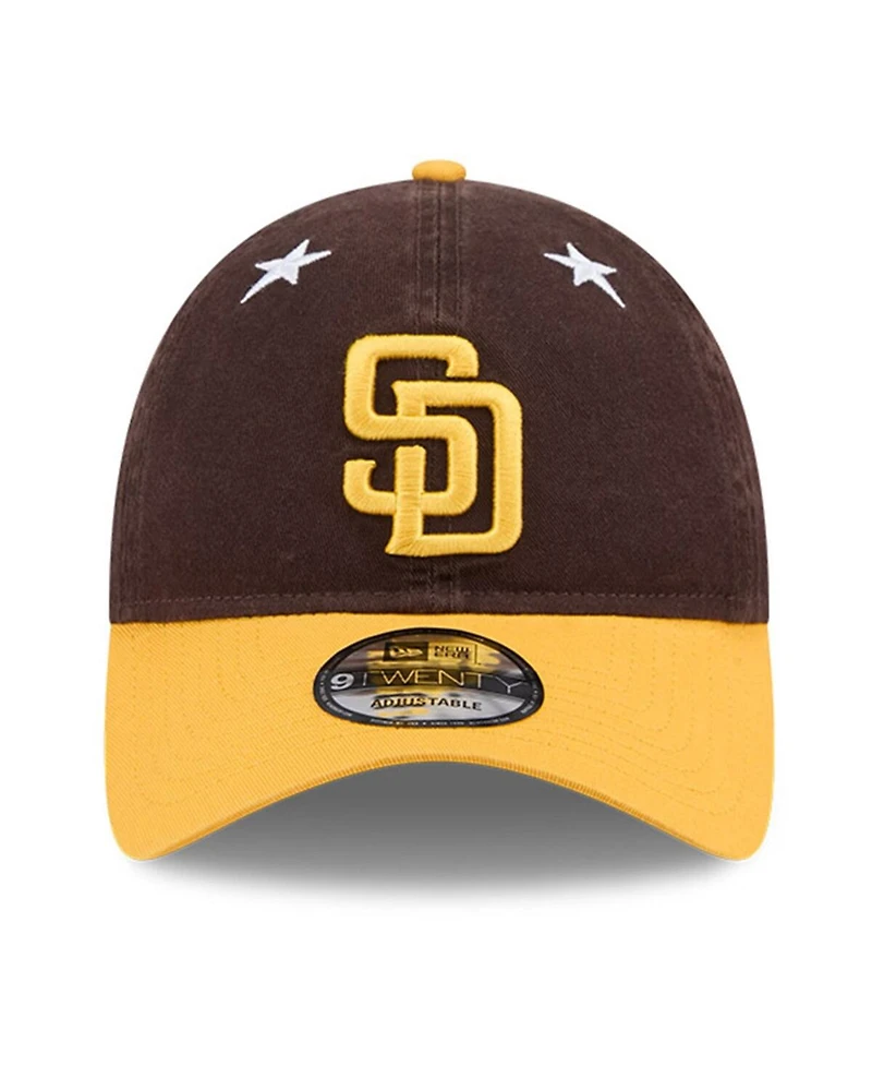 New Era Men's Brown/Gold San Diego Padres 2025 Mlb All-Star Game 9TWENTY Adjustable Hat