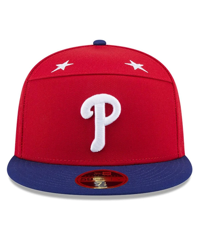 New Era Men's Red/Royal Philadelphia Phillies 2025 Mlb All-Star Game Side Patch 59FIFTY Fitted Hat