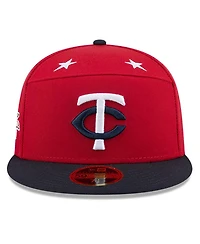 New Era Men's Red/Navy Minnesota Twins 2025 Mlb All-Star Game Side Patch 59FIFTY Fitted Hat