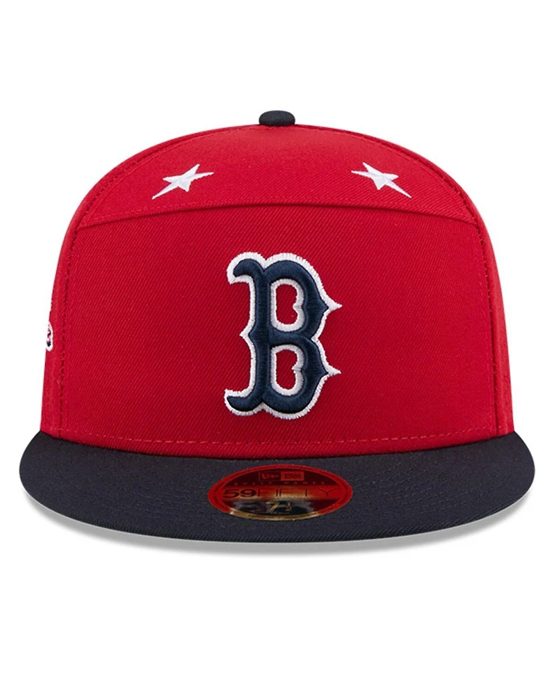 New Era Men's Red/Navy Boston Red Sox 2025 Mlb All-Star Game Side Patch 59FIFTY Fitted Hat