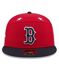 New Era Men's Red/Navy Boston Red Sox 2025 Mlb All-Star Game Side Patch 59FIFTY Fitted Hat