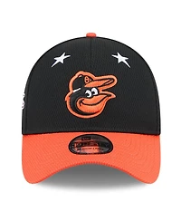 New Era Men's Black/Orange Baltimore Orioles 2025 Mlb All-Star Game 39THIRTY Flex Hat