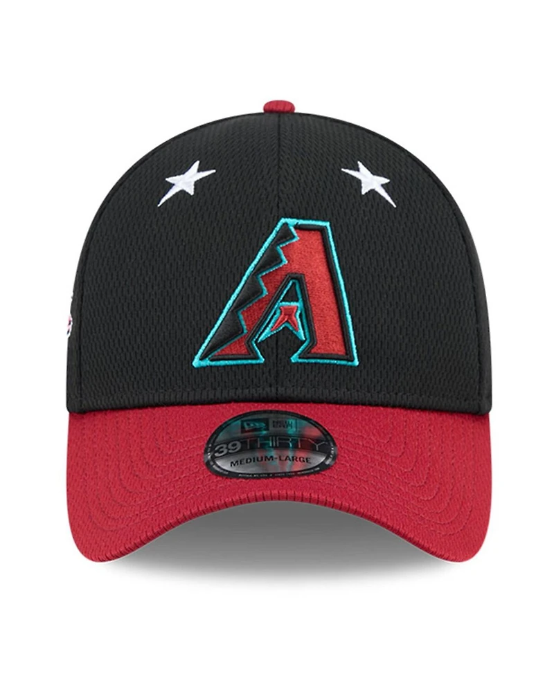 New Era Men's Black/Red Arizona Diamondbacks 2025 Mlb All-Star Game 39THIRTY Flex Hat