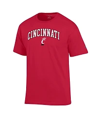 Champion Men's Red Cincinnati Bearcats Arch Over Logo T-Shirt