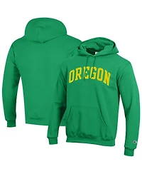 Champion Men's Green Oregon Ducks Basic Arch Fleece Pullover Hoodie