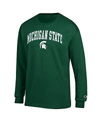 Champion Men's Green Michigan State Spartans Arch Over Logo Long Sleeve T-Shirt