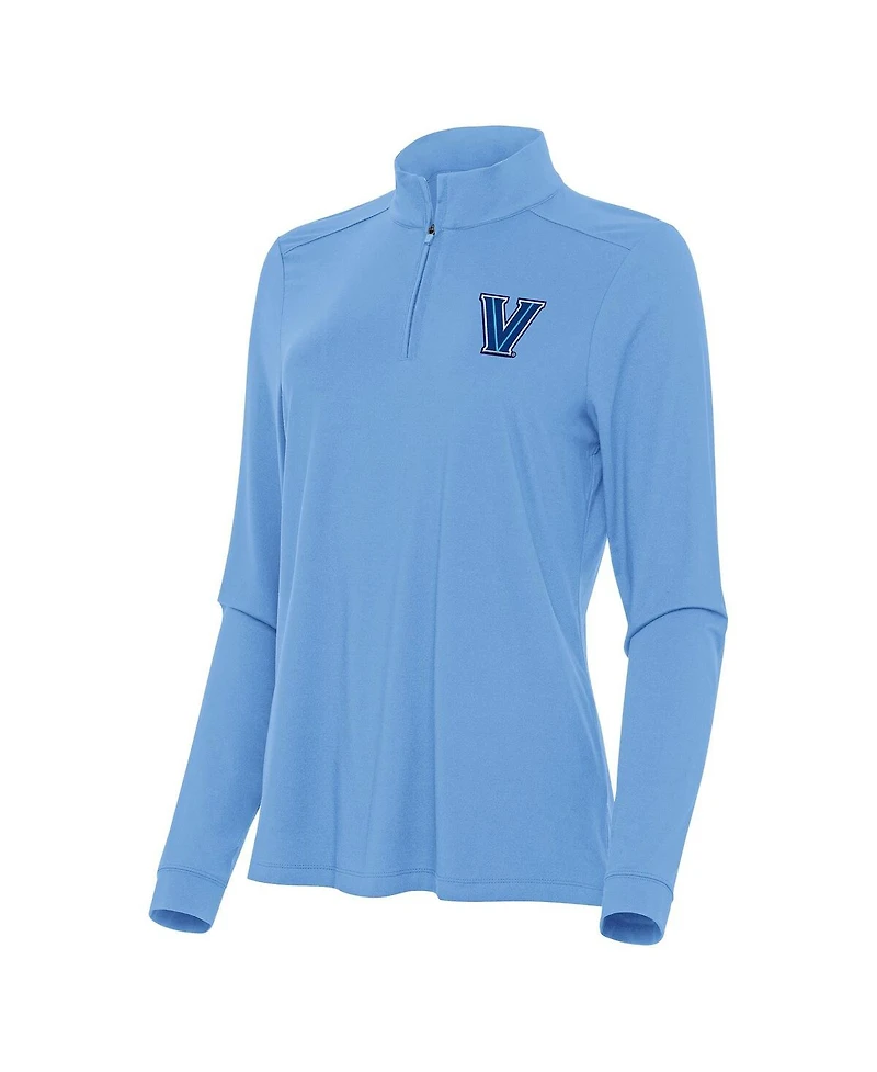 Antigua Women's Powder Blue Villanova Wildcats Intent Quarter-Zip Top