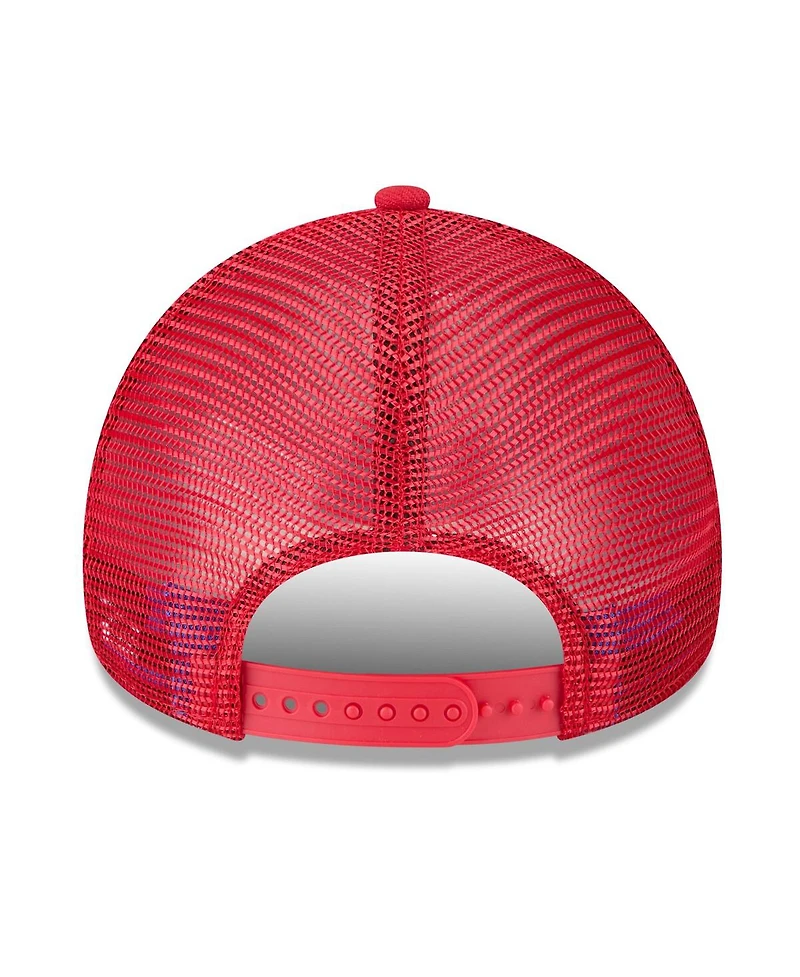 New Era Men's Red Washington Nationals 2025 Big League Chew A-Frame 9FORTY Adjustable Trucker Hat