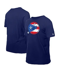 New Era Men's Royal Los Angeles Dodgers Puerto Rican Flag Logo T-Shirt