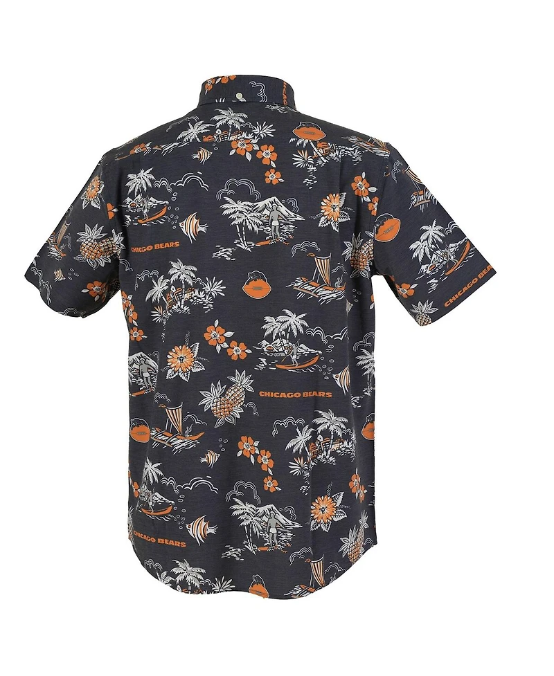 Reyn Spooner Men's Navy Chicago Bears Throwback Kekai Performance Button-Down Shirt