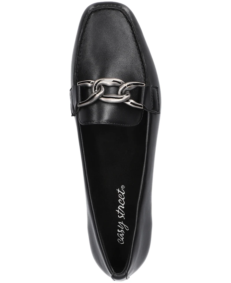 Easy Street Women's Femi Square-Toe Slip-On Flats
