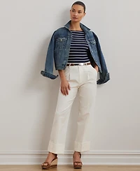 Lauren Ralph Striped Boatneck Top