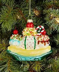 Holiday Lane Sugar Plum Banana Split Ornament, Macy's Exclusive