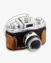 Holiday Lane Eclectic Charm Glass Camera Ornament. Macy's Exclusive