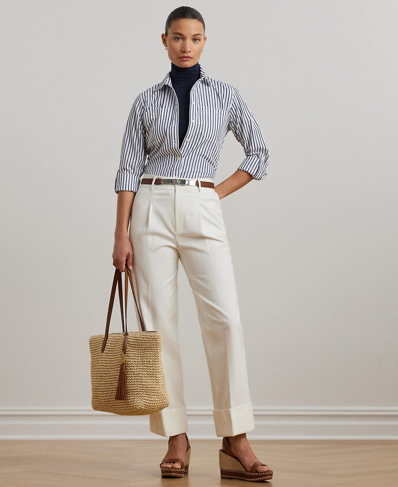 Lauren Ralph Striped Cotton Shirt