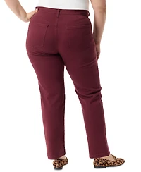 Gloria Vanderbilt Plus Size Amanda Straight-Leg Jeans