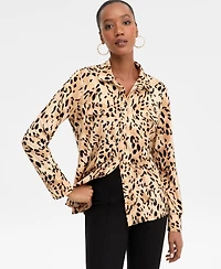 I.n.c. International Concepts Women's Printed Utility Top, Macy's Exclusive