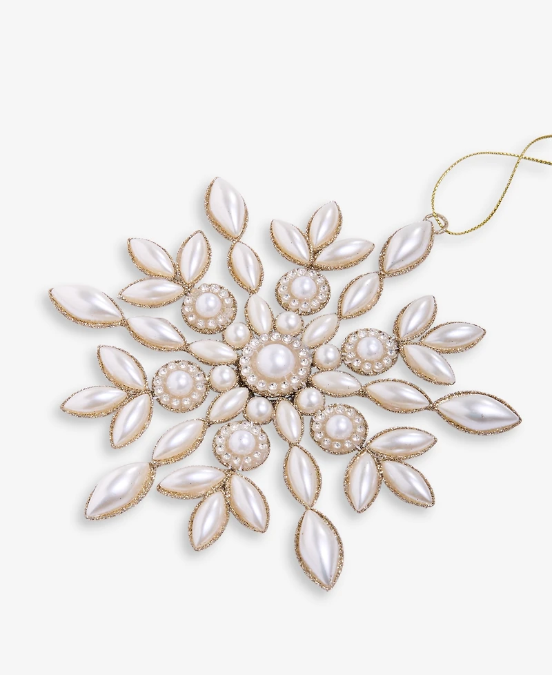 Holiday Lane Gilded Glamour Embellished Snowflake Ornament, Macy's Exclusive