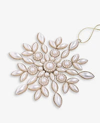 Holiday Lane Gilded Glamour Embellished Snowflake Ornament, Macy's Exclusive