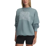 Under Armour Women's Rival Fleece Oversized Varsity Sweatshirt