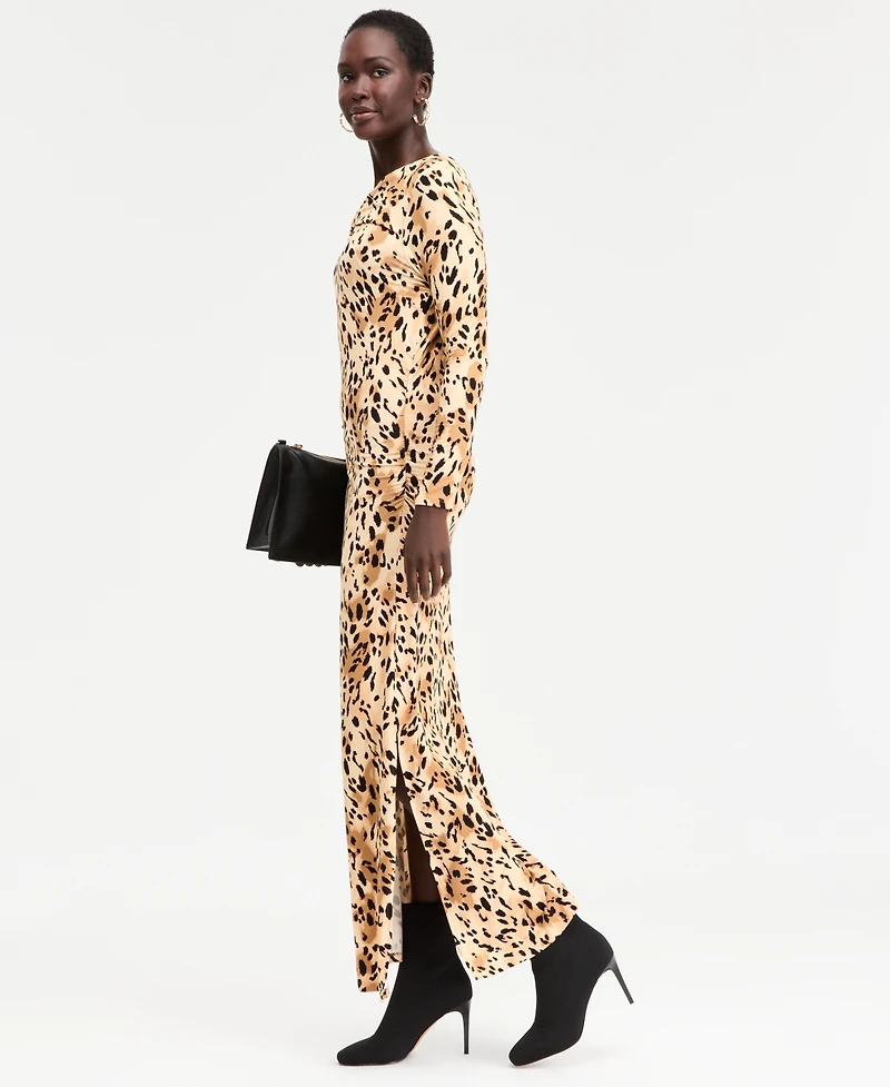 I.n.c. International Concepts Women's Printed Cross-Neck Maxi Dress, Macy's Exclusive