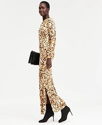I.n.c. International Concepts Women's Printed Cross-Neck Maxi Dress, Macy's Exclusive