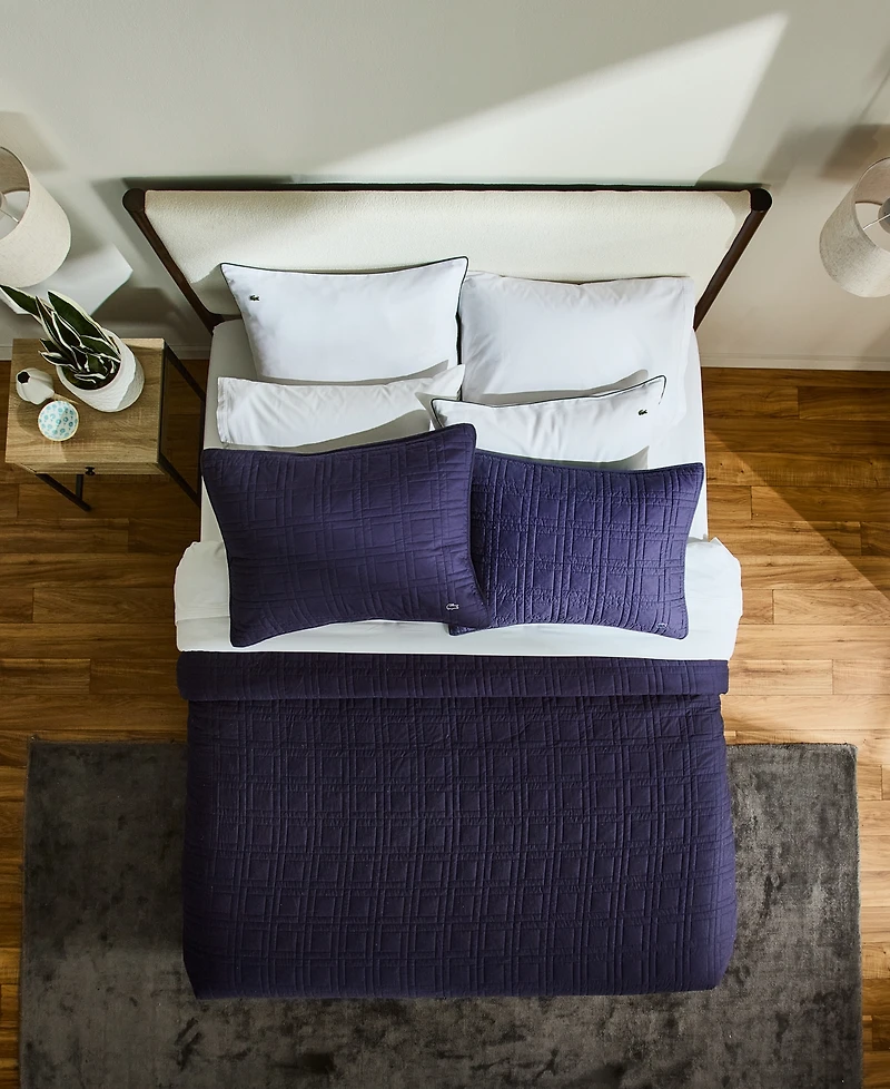 Lacoste Logo Cotton -Pc. Quilt Set