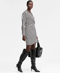 I.n.c. International Concepts Women's Striped Faux-Wrap Dress, Macy's Exclusive