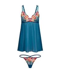 Adore Me Babette Women's Plus-Size Babydoll & G-String Set Lingerie