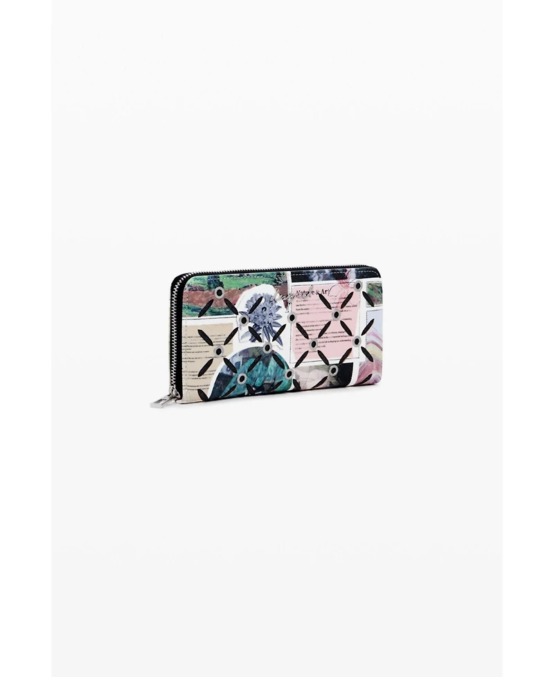 Desigual Women's Large cut-out collage wallet