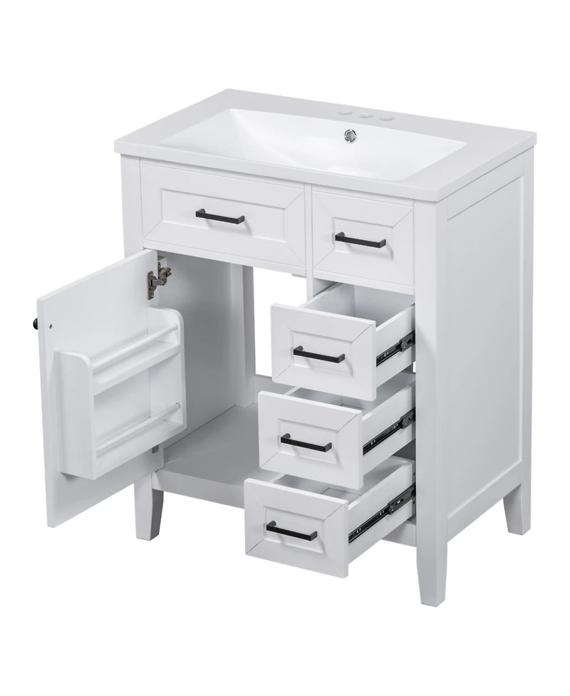 Streamdale Furniture 30" Bathroom Vanity with Sink & Drawers