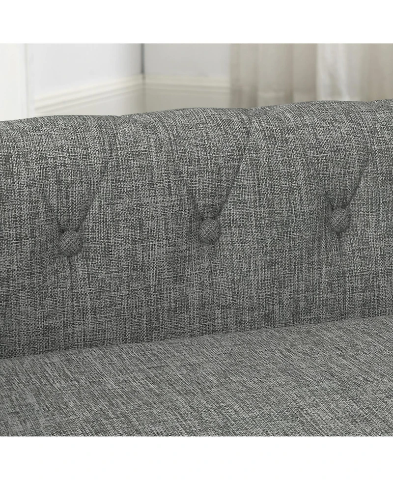Streamdale Furniture Elegant Linen Dog Sofa Bed - Light Grey