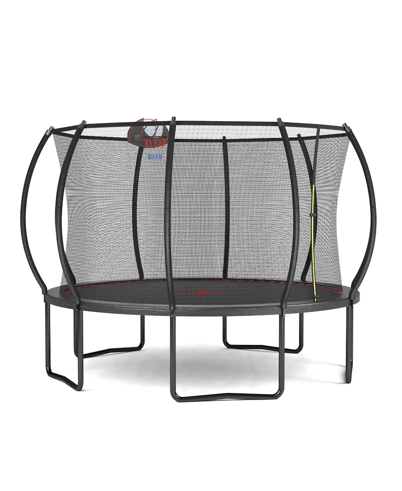 Streamdale Furniture 12FT trampoline Pumpkin- Black Red